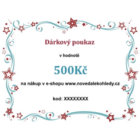 Elektronický dárkový poukaz v hodnotě 500Kč