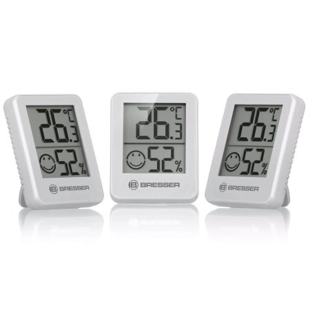 Teploměr a vlhkoměr Bresser ClimaTrend Bílý sada 3 ks.