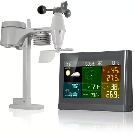 Meteostanice Bresser Comfort COLOUR s čidlem 5-v-1 a barevným displejem