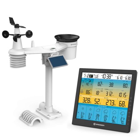 Meteorologická stanice Bresser 4CAST PRO SF Wi-Fi s 6denní předpovědí se solárně napájeným senzorem 7-v-1
