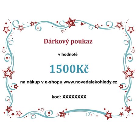 Elektronický dárkový poukaz v hodnotě 1500Kč