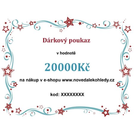 Elektronický dárkový poukaz v hodnotě 20000Kč